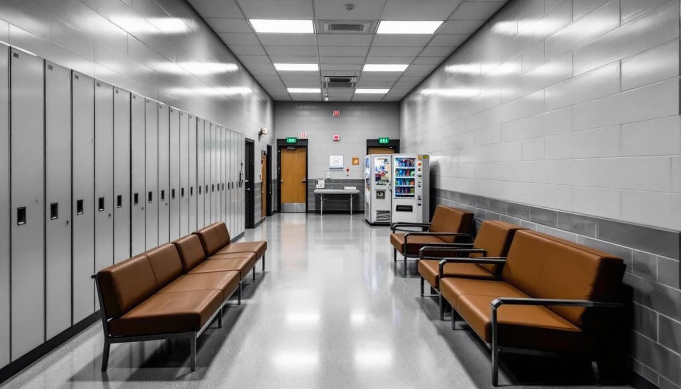 Visitation area at Northwest Correctional Complex