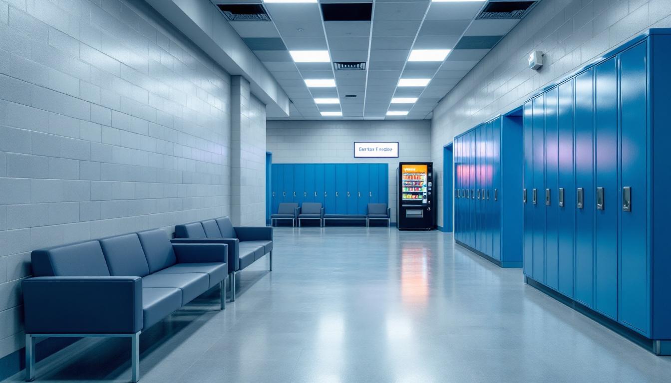 Visitation facilities and waiting area at Stewart County Sheriff