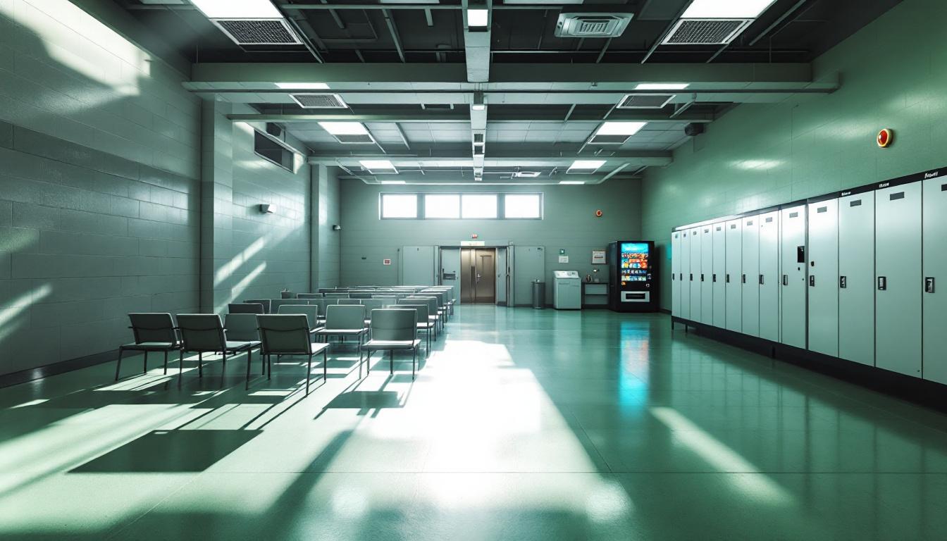 Visitation facilities and waiting area at Sumner County Jail