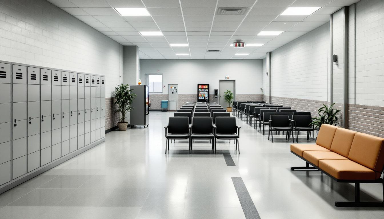Visitation area at Williamson County Sheriff's Office