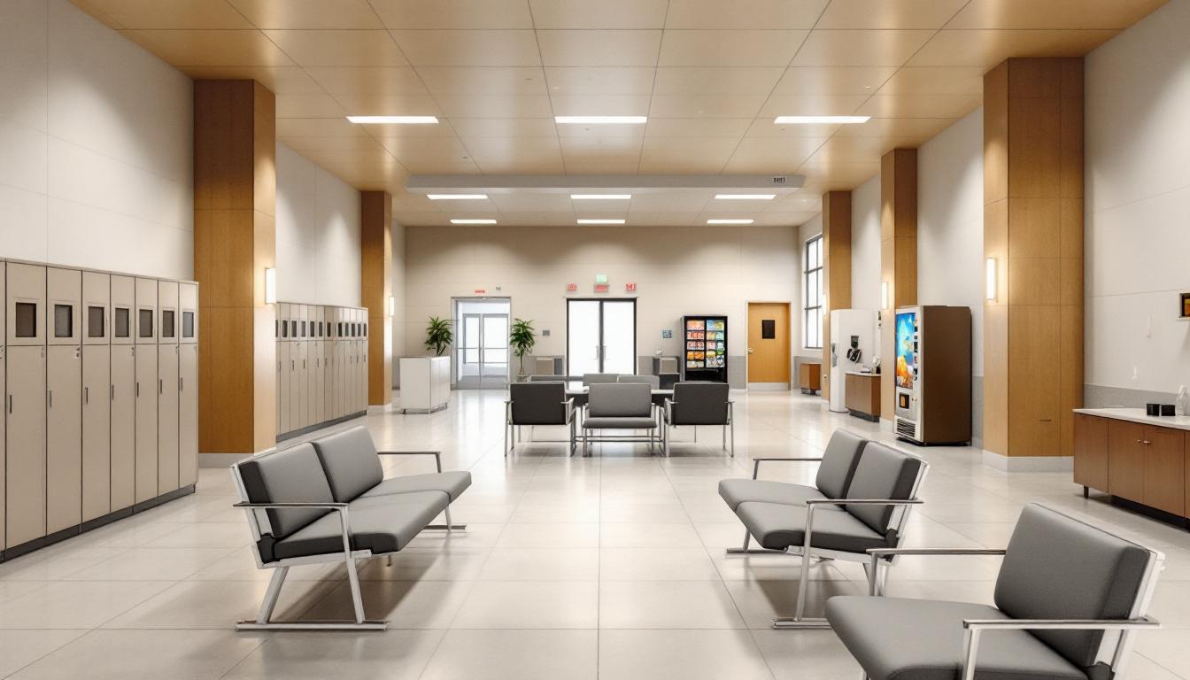 Visitation area at Cocke County Jail Annex
