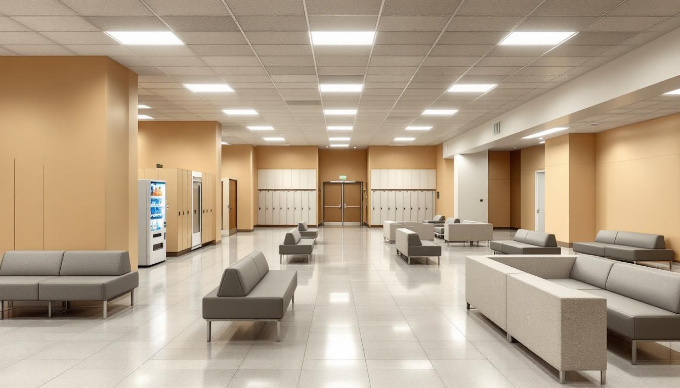 Visitation facilities and waiting area at Metro-Davidson County Detention Facility