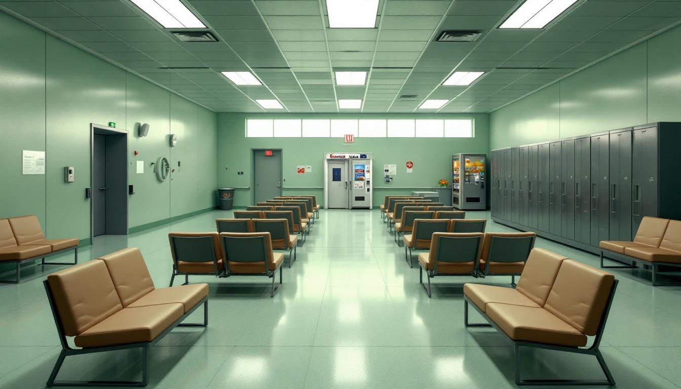 Visitation facilities and waiting area at Carter County Sheriff's Office