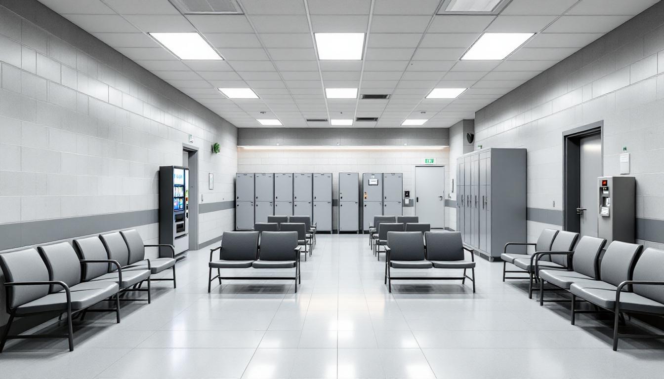 Visitation area at Monroe County Justice Center