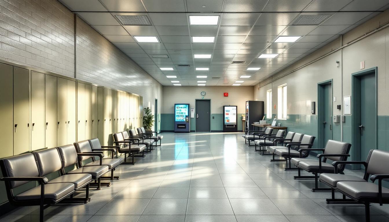 Visitation area at Jackson County Sheriff Department