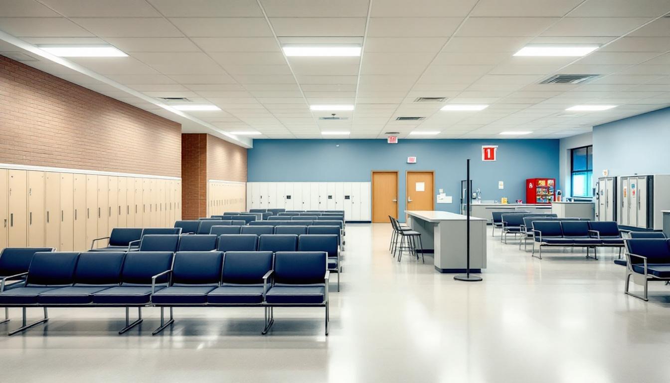 Visitation area at Tipton County Sheriff