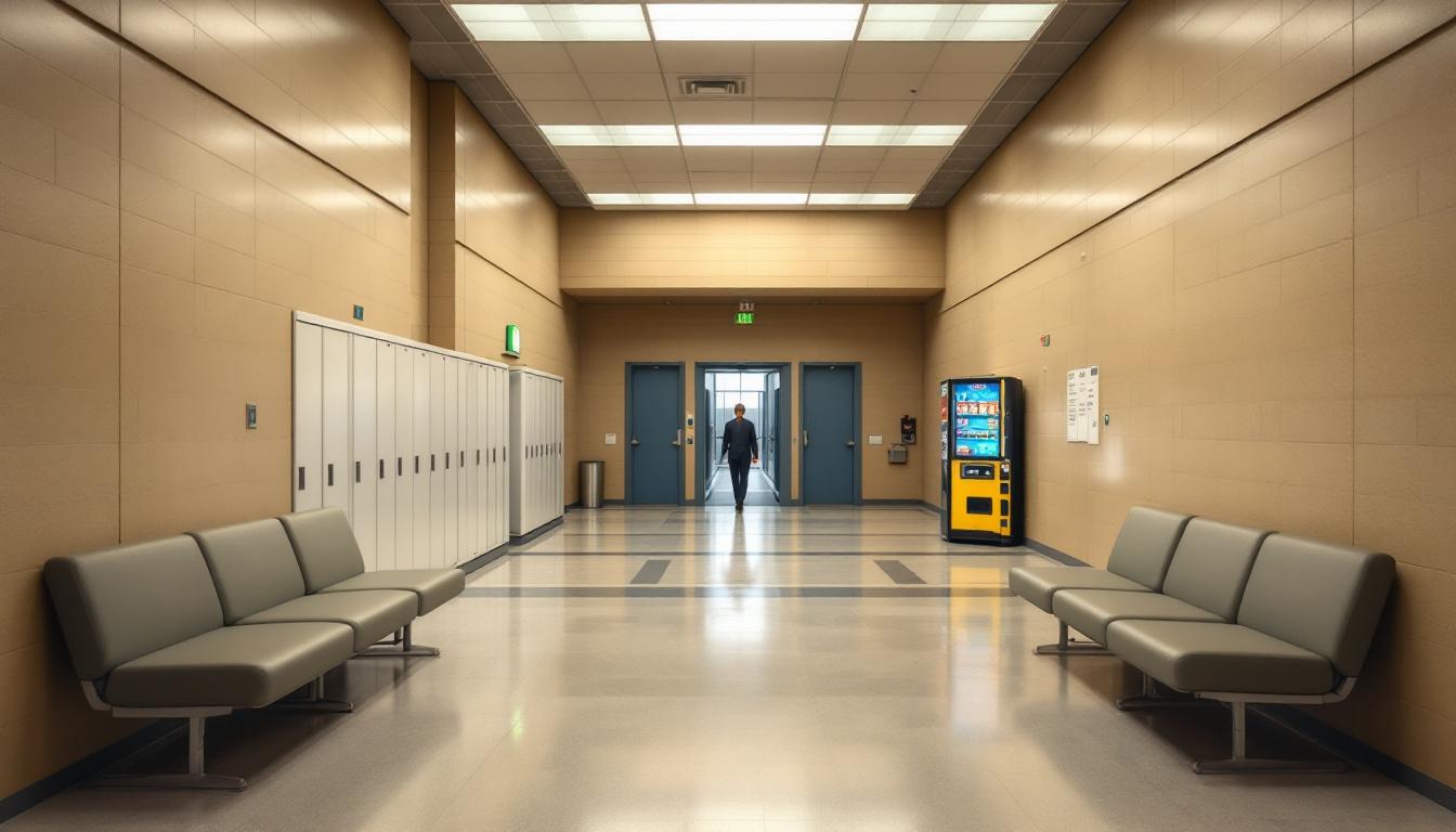 Visitation facilities and waiting area at Fentress County Sheriff Department