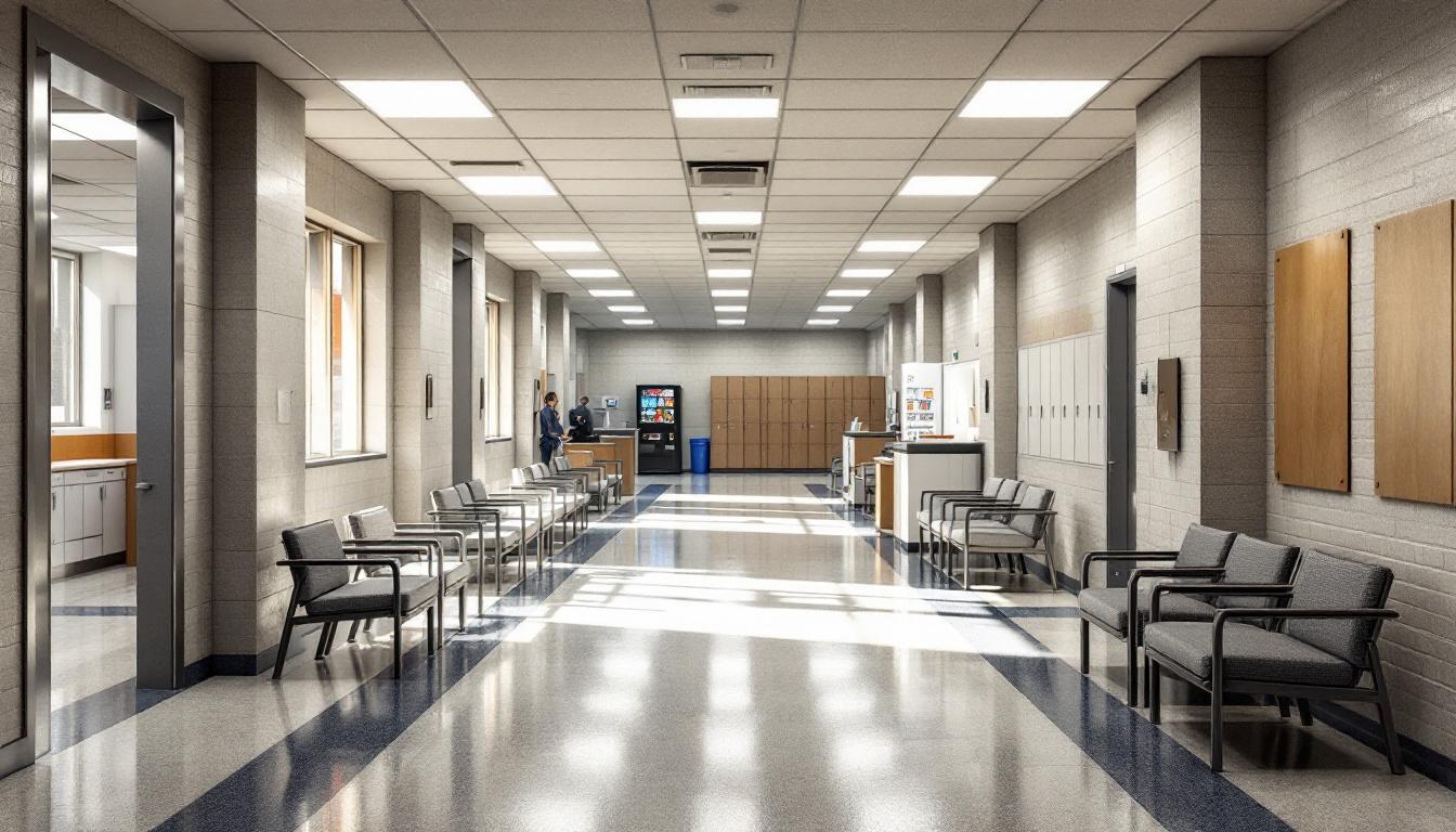Visitation area at Mark H. Luttrell Correctional Center