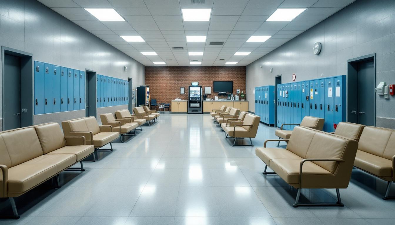 Visitation facilities and waiting area at Debra Johnson Rehabilitation Center