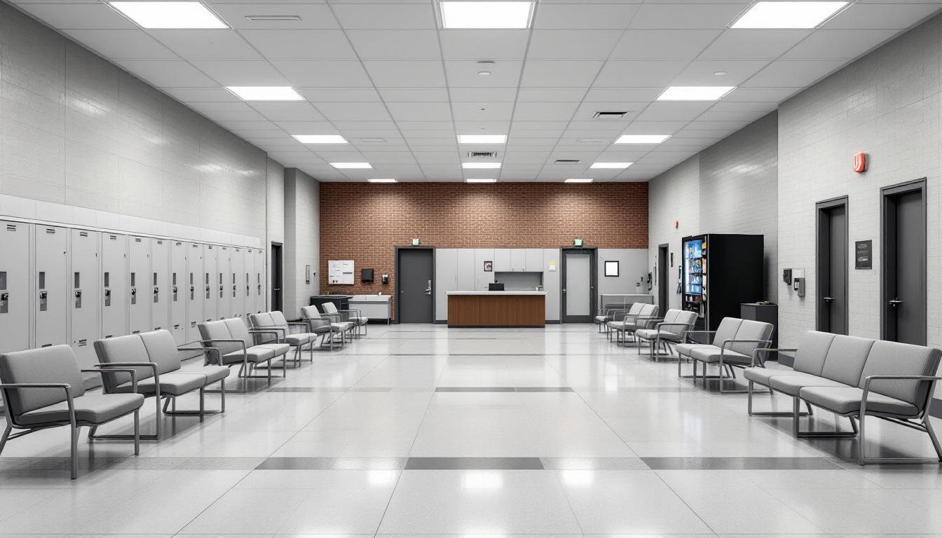 Visitation facilities and waiting area at USP MCCREARY