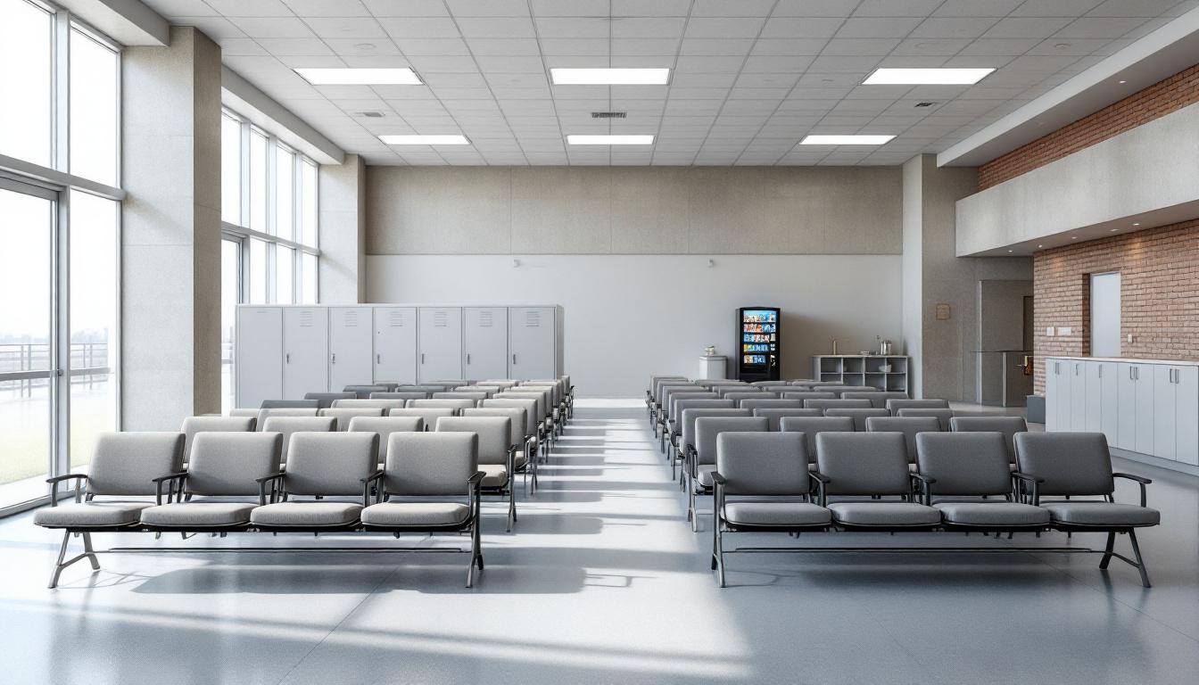 Visitation area at Federal Correctional Institution Manchester