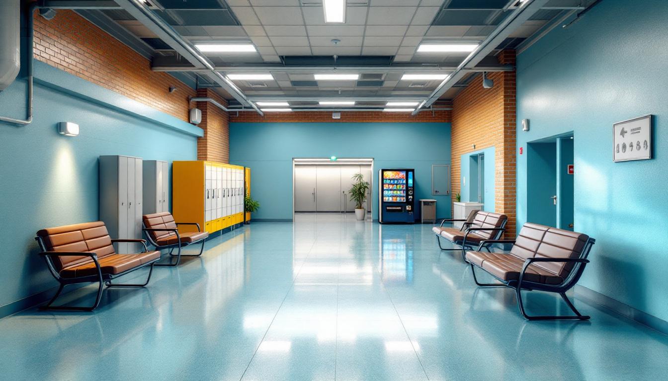 Visitation facilities and waiting area at Marshall County Detention Center