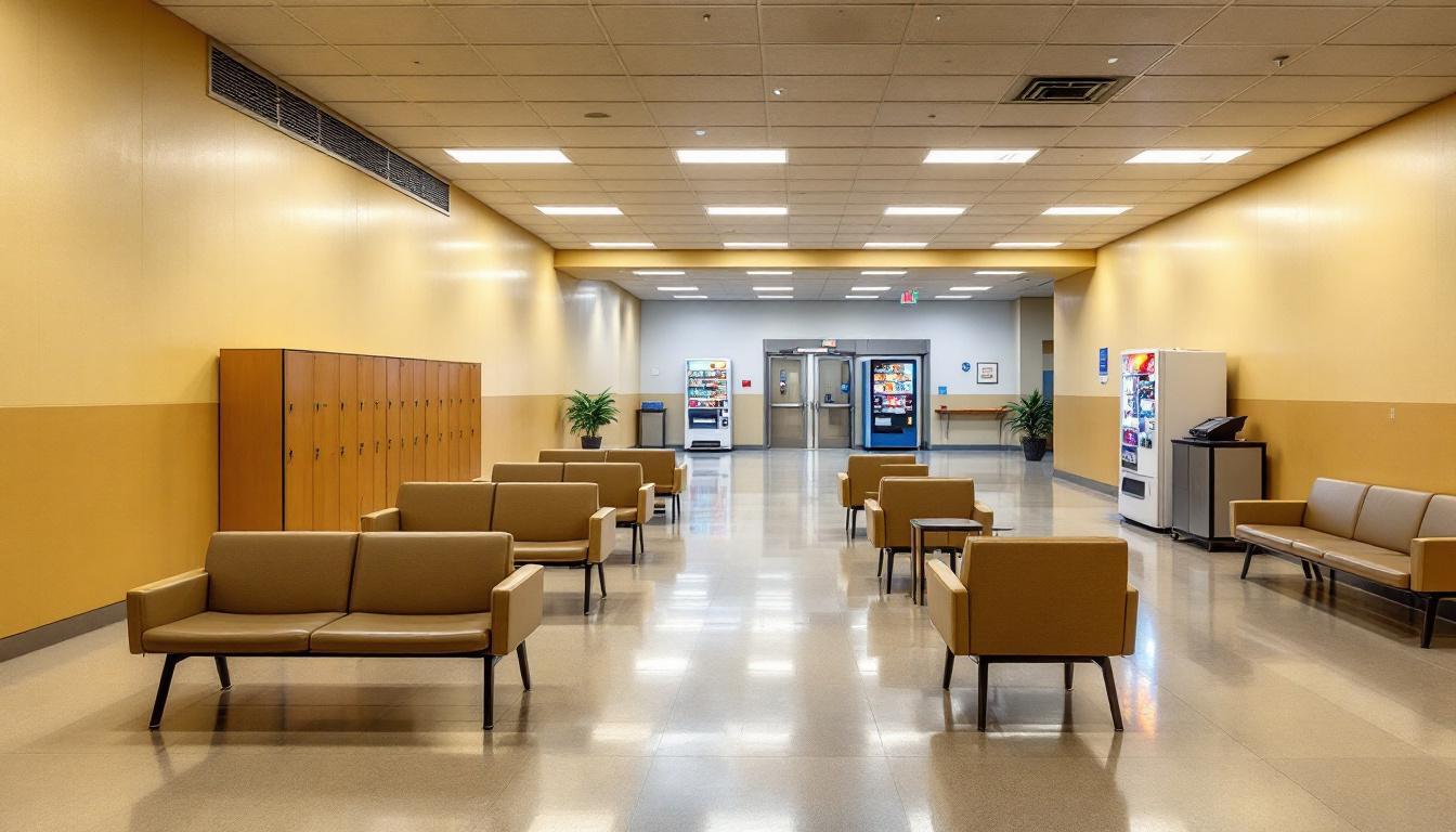 Visitation facilities and waiting area at Pike County Jail