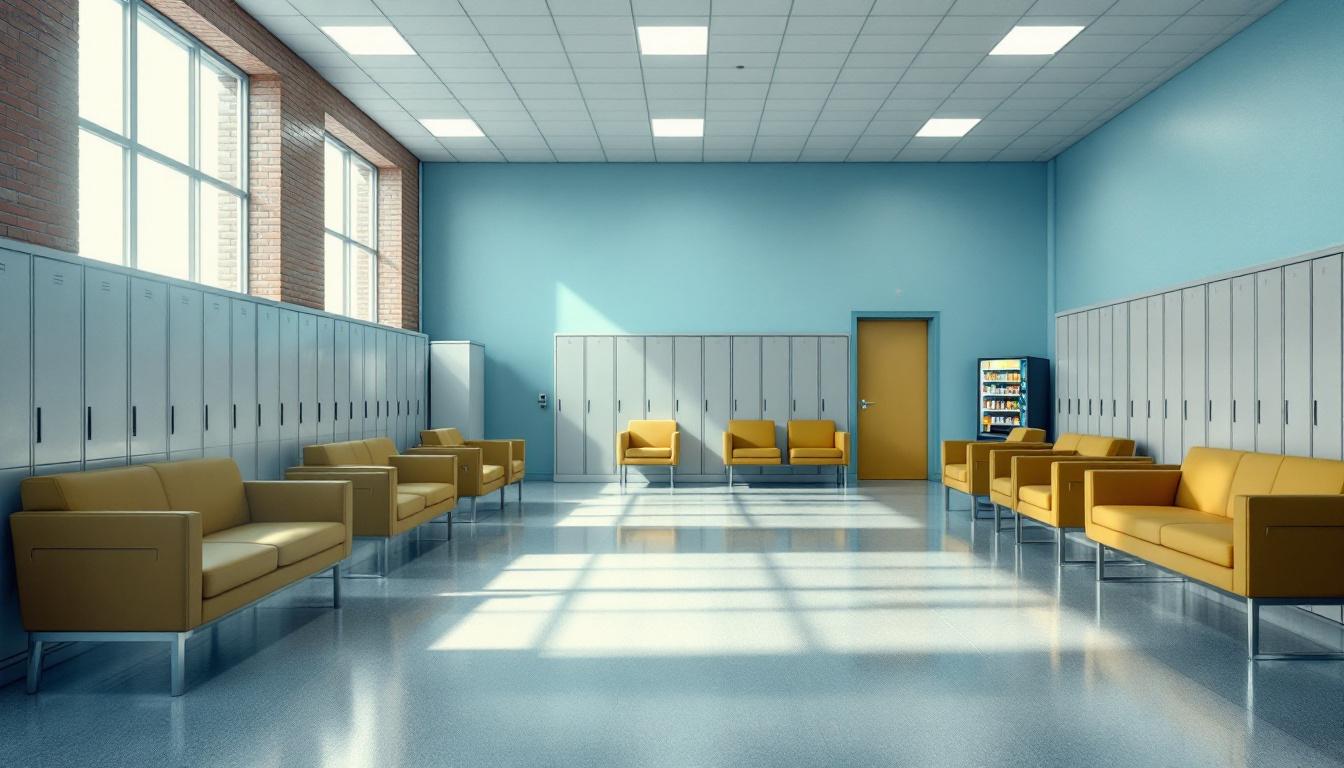Visitation facilities and waiting area at Webster County Detention Center