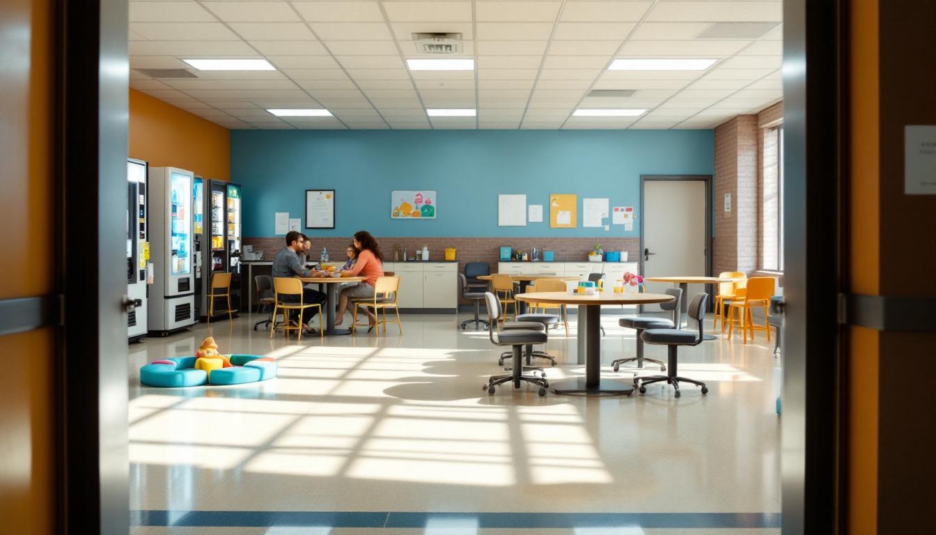 Visitation facilities and waiting area at USP MCCREARY