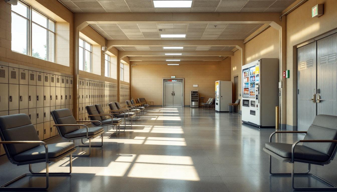 Visitation facilities and waiting area at Rowan County Detention Center