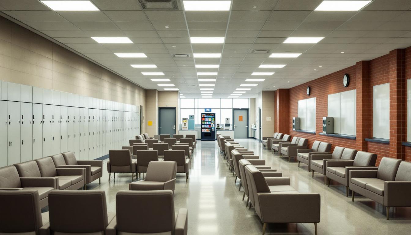 Visitation facilities and waiting area at Pike County Jail