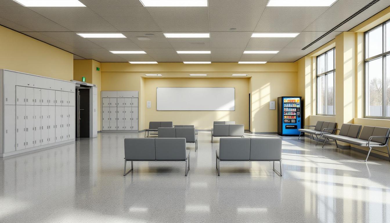 Visitation facilities and waiting area at Laurel County Correctional Center