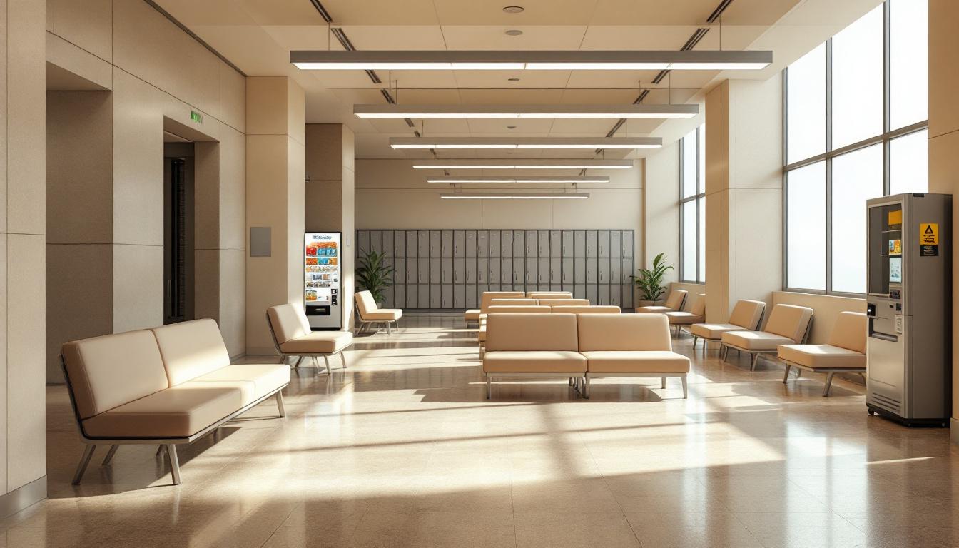 Visitation facilities and waiting area at Campbell County Detention Center