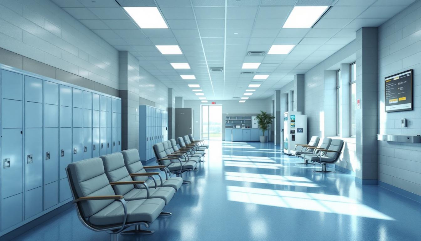 Visitation area at Larue County Detention Center