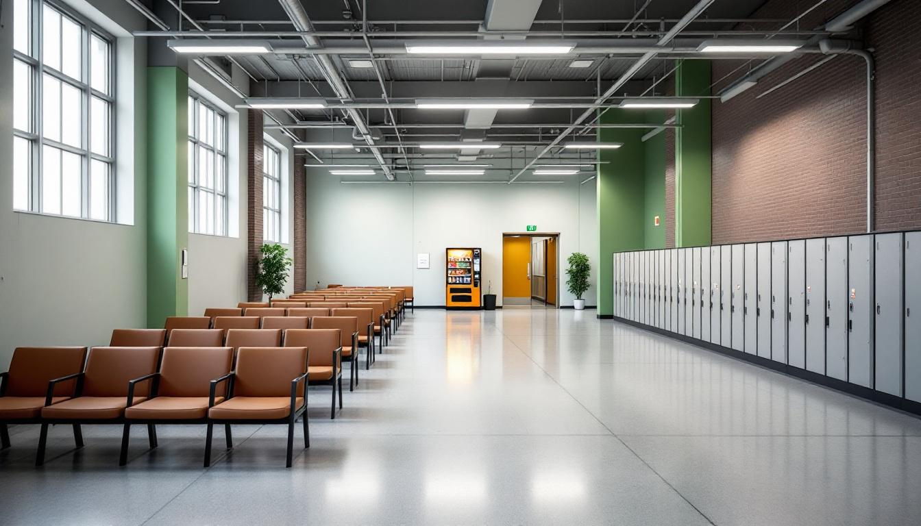 Visitation area at Russell Co Detention Center