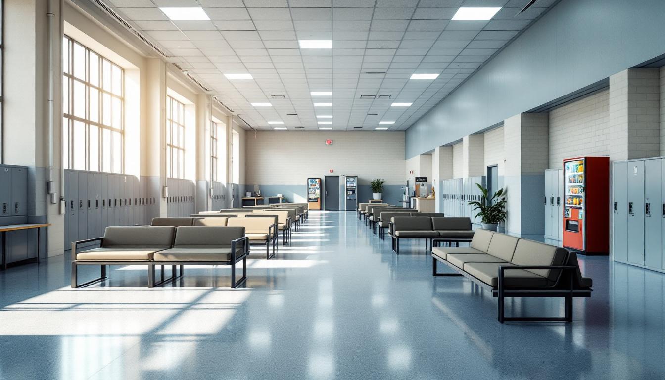 Visitation facilities and waiting area at Casey County Detention Center