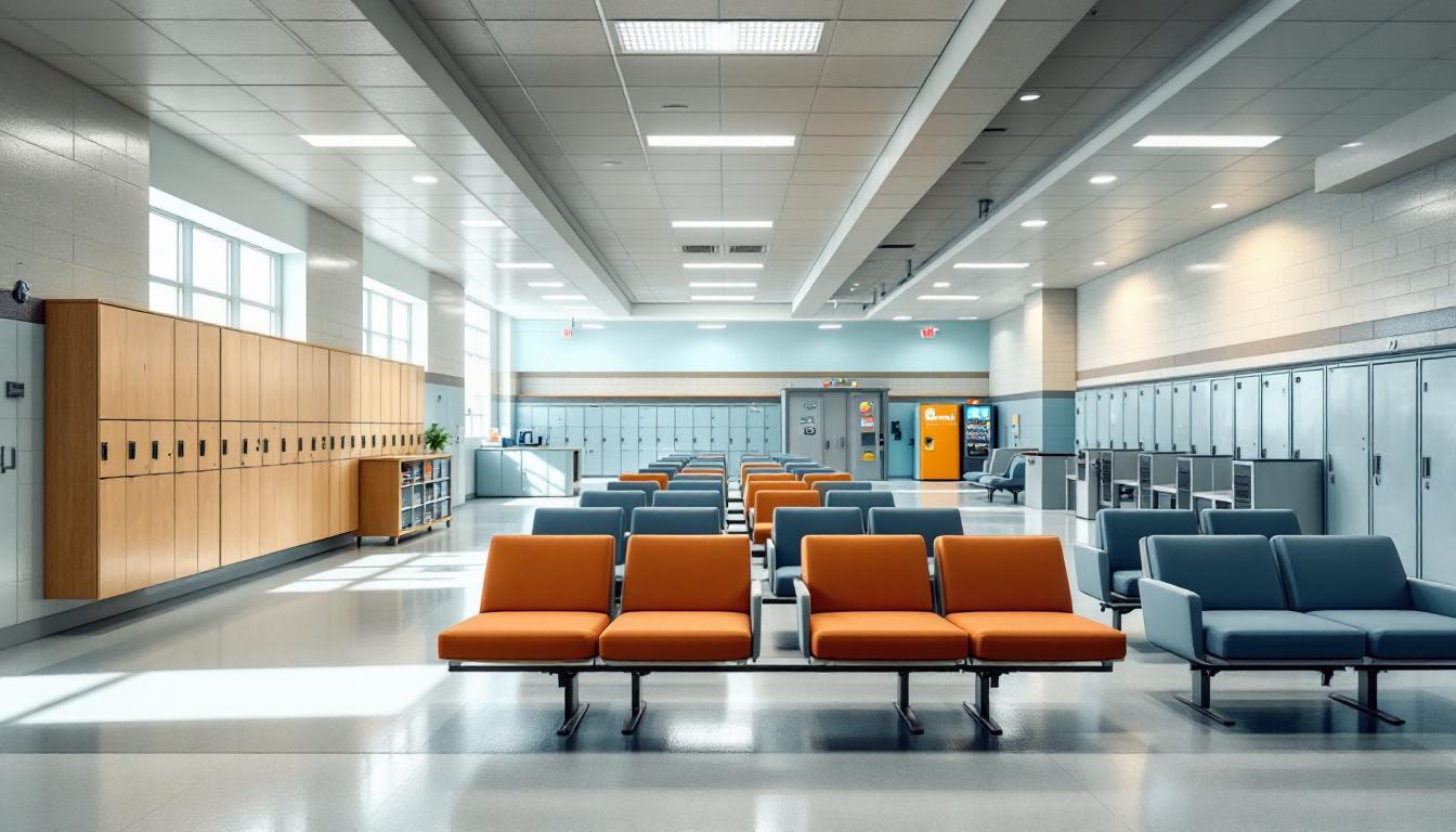 Visitation facilities and waiting area at Franklin County Regional Jail