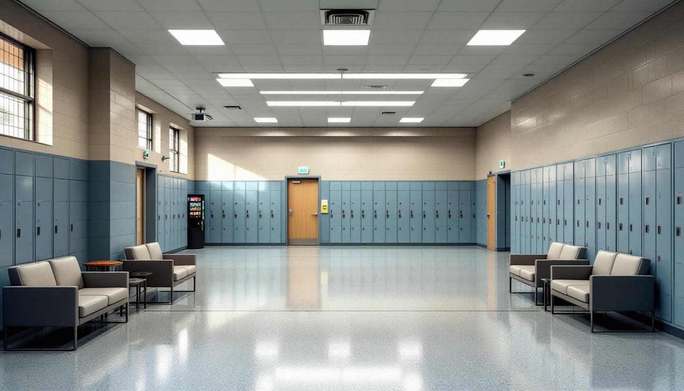 Visitation facilities and waiting area at Northpoint Training Center