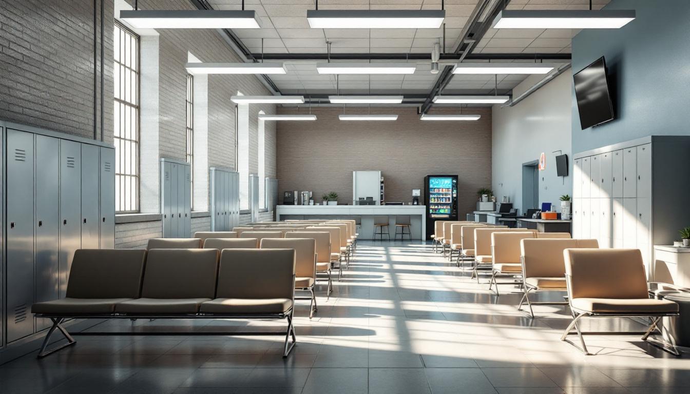 Visitation area at Meade County Detention Center