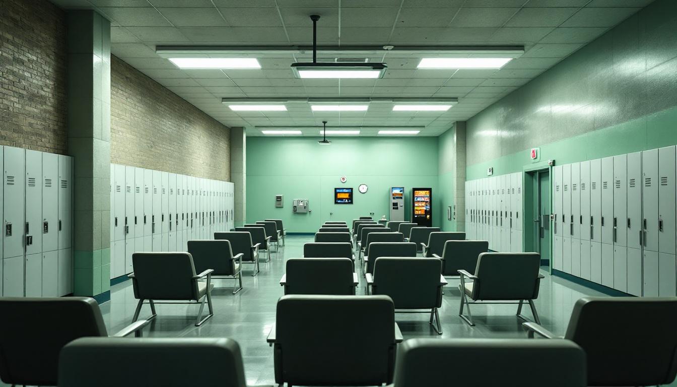 Visitation facilities and waiting area at Fayette Regional Juvenile Detention Center