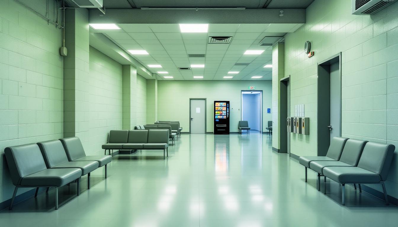 Visitation facilities and waiting area at Simpson County Jail