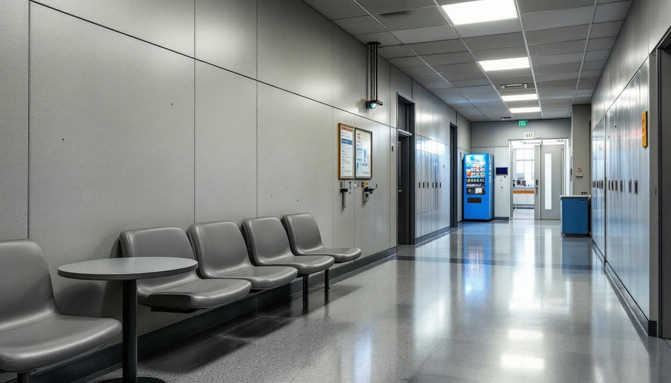 Visitation facilities and waiting area at Kentucky River Regional Jail