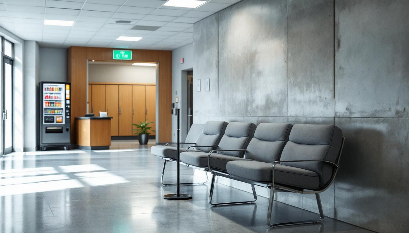 Visitation facilities and waiting area at Montgomery County Regional Jail