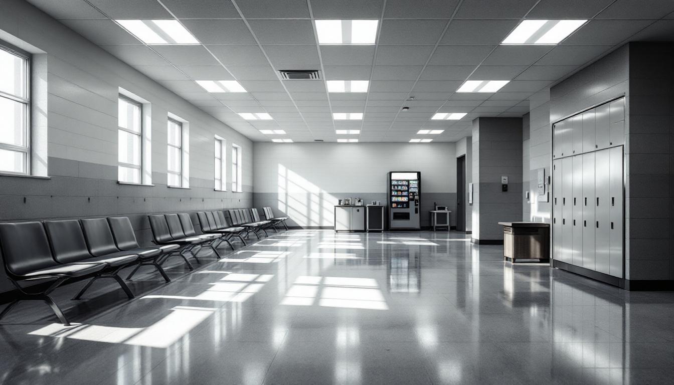 Visitation facilities and waiting area at Muhlenberg County Detention