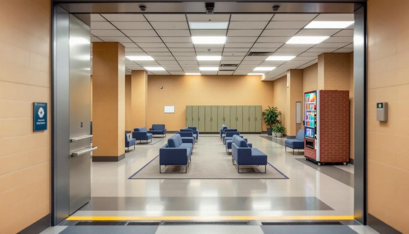 Visitation area at Carter County Detention Center