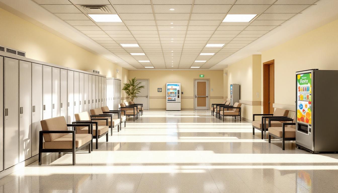Visitation area at Jackson County Detention Center