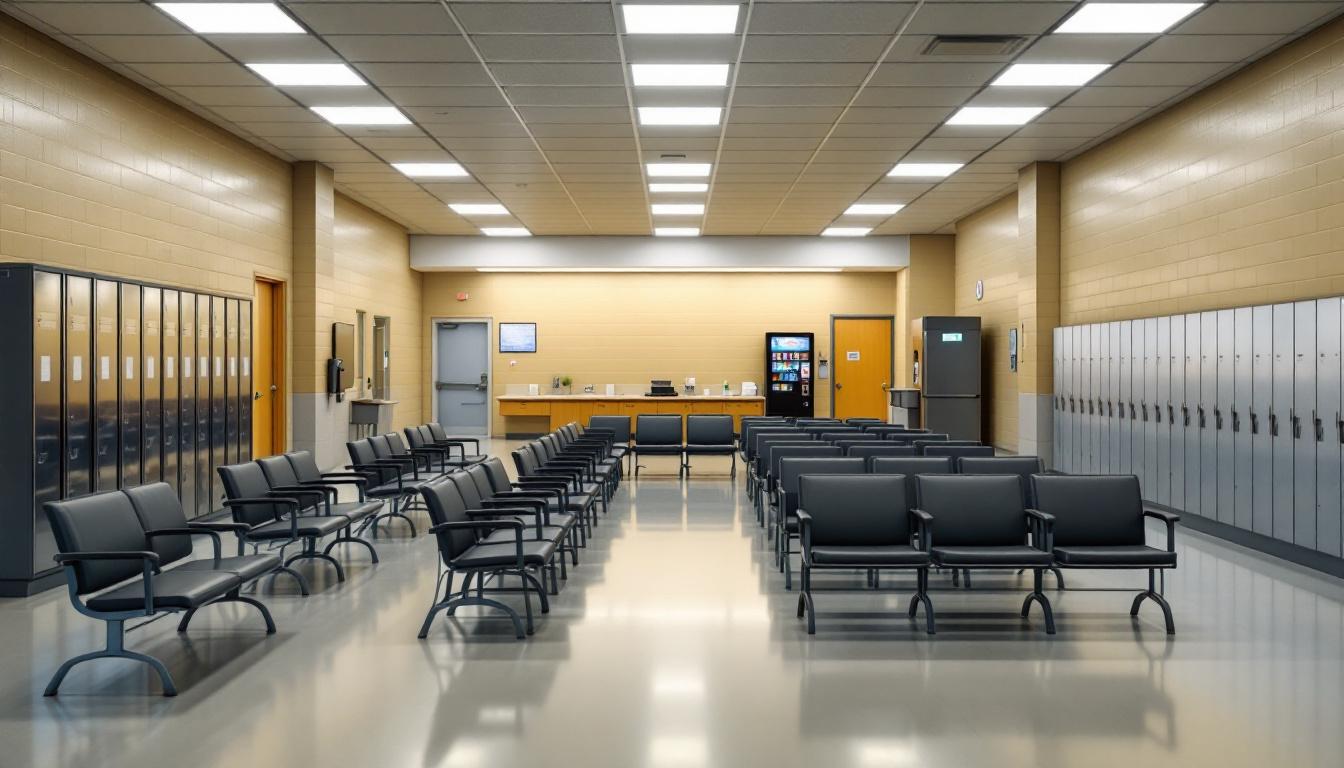 Visitation facilities and waiting area at Boyle County Detention Center