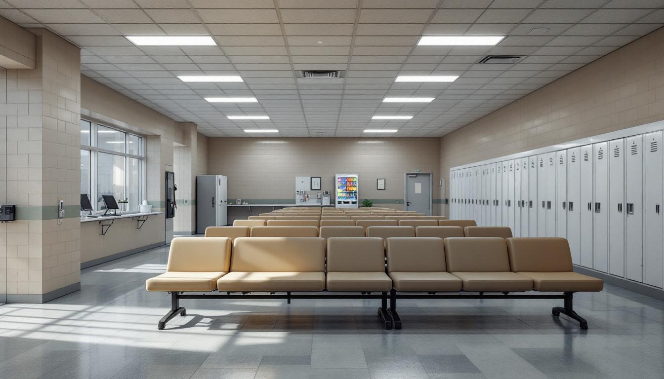 Visitation facilities and waiting area at Kenton County Detention Center