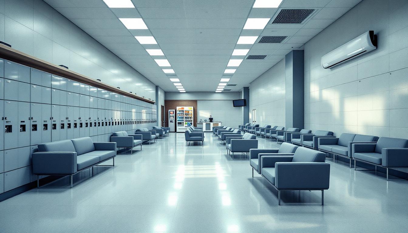 Visitation area at Rockcastle County Detention Center