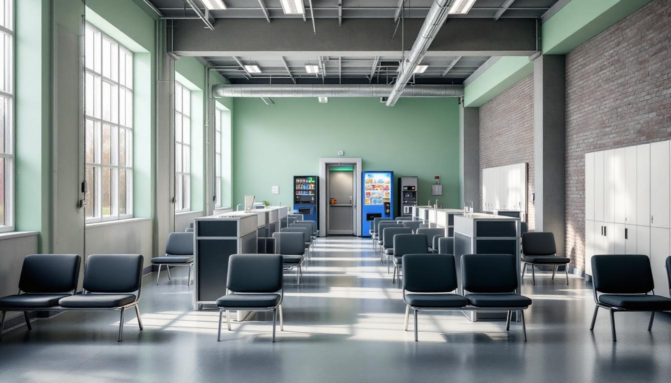 Visitation area at Adair County Jail