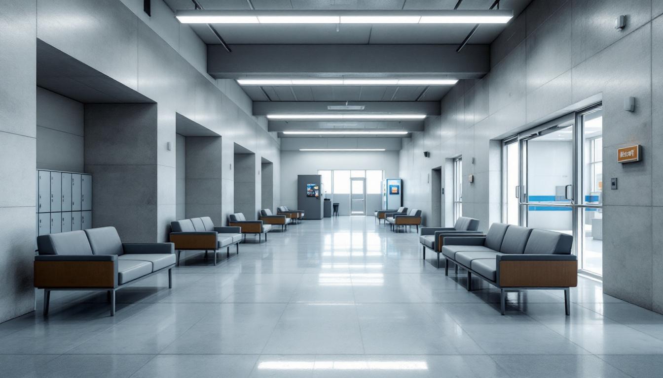 Visitation facilities and waiting area at Blackburn Correctional Complex