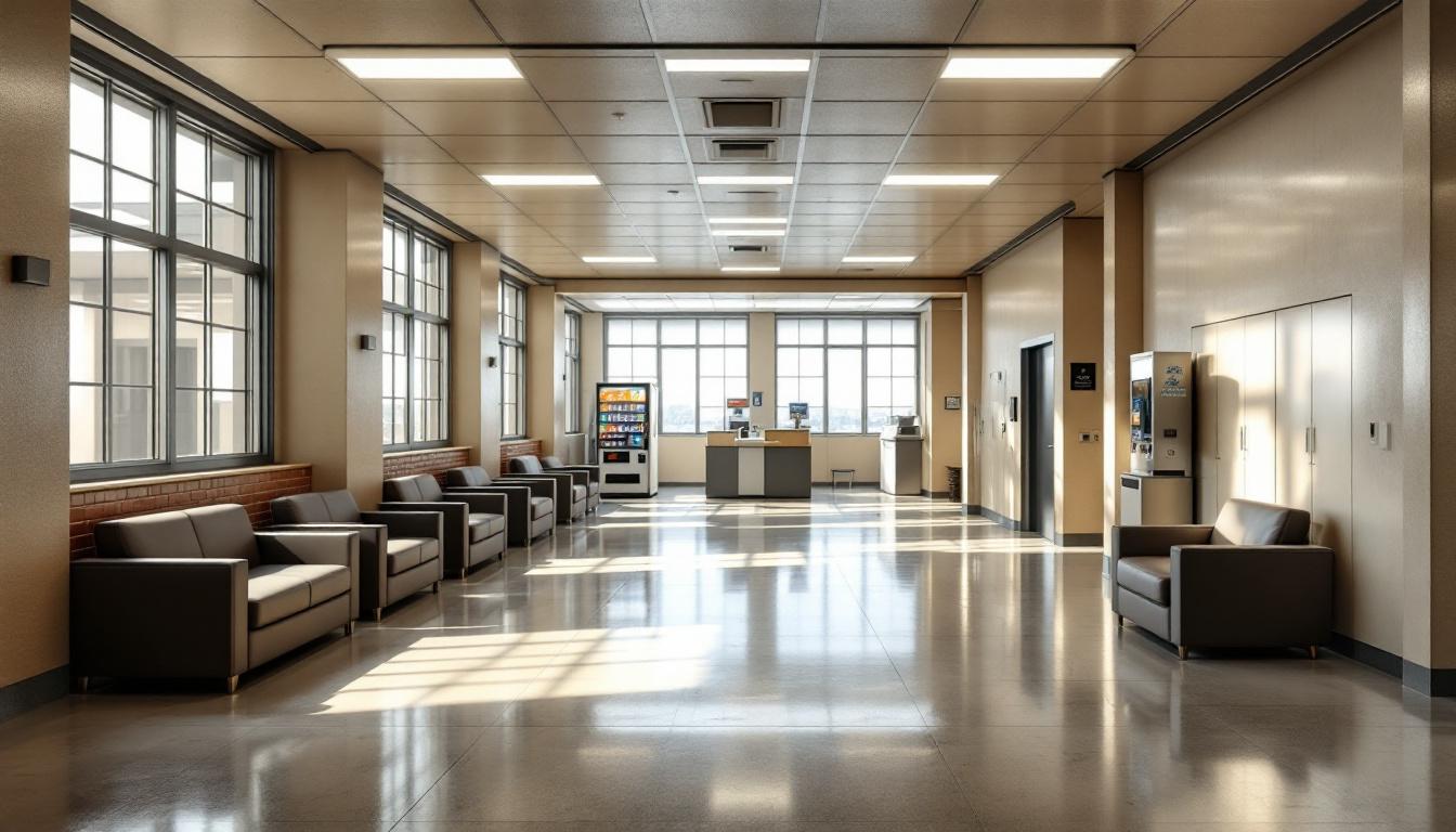 Visitation facilities and waiting area at Mason County Detention Center