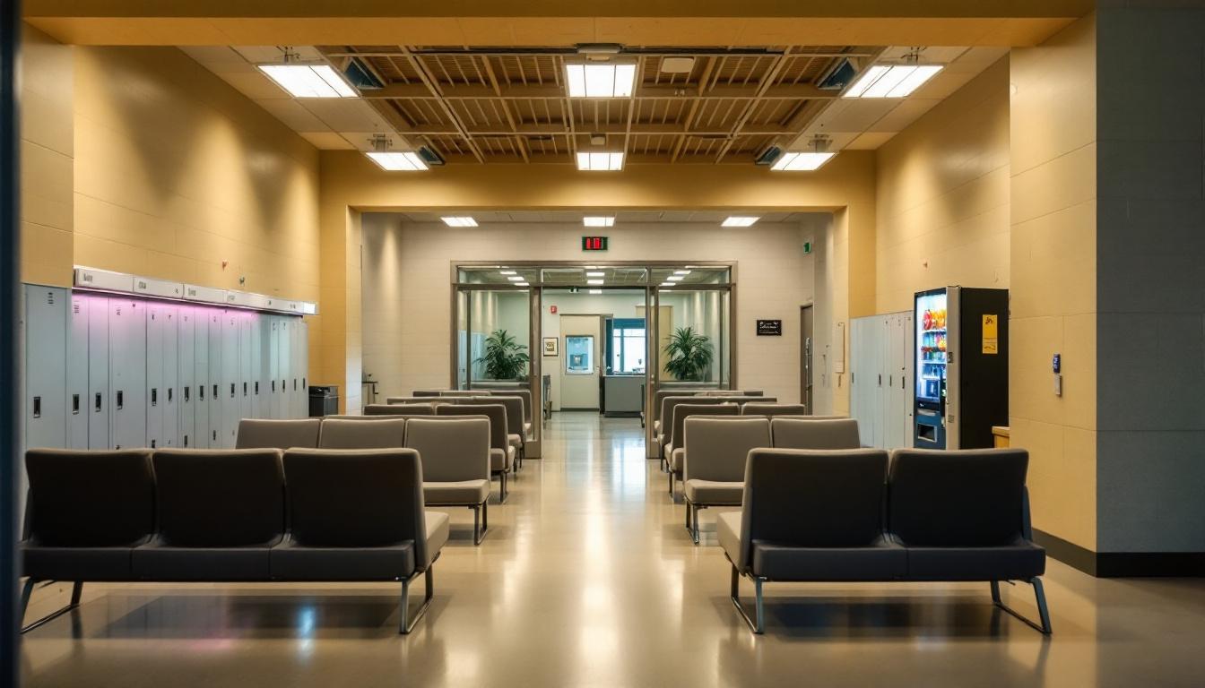 Visitation area at Graves County Jail