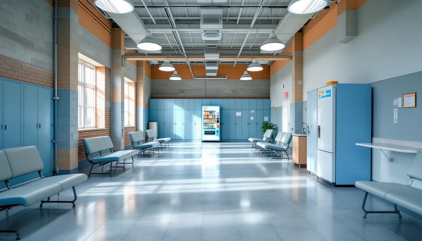 Visitation facilities and waiting area at County Jail