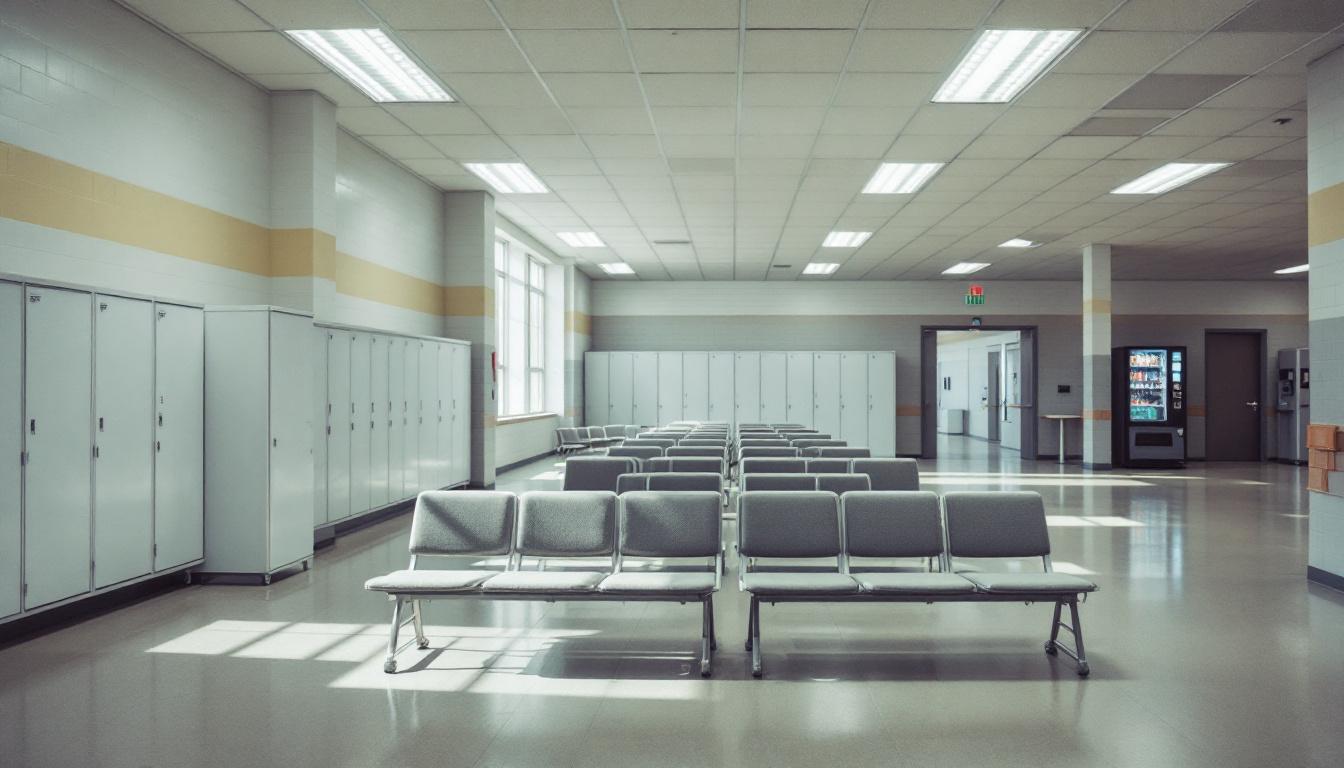 Visitation area at Woodford County Jail