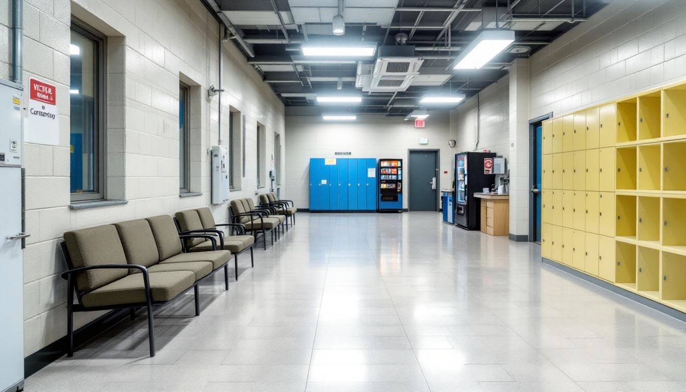 Visitation area at Carson City Correctional