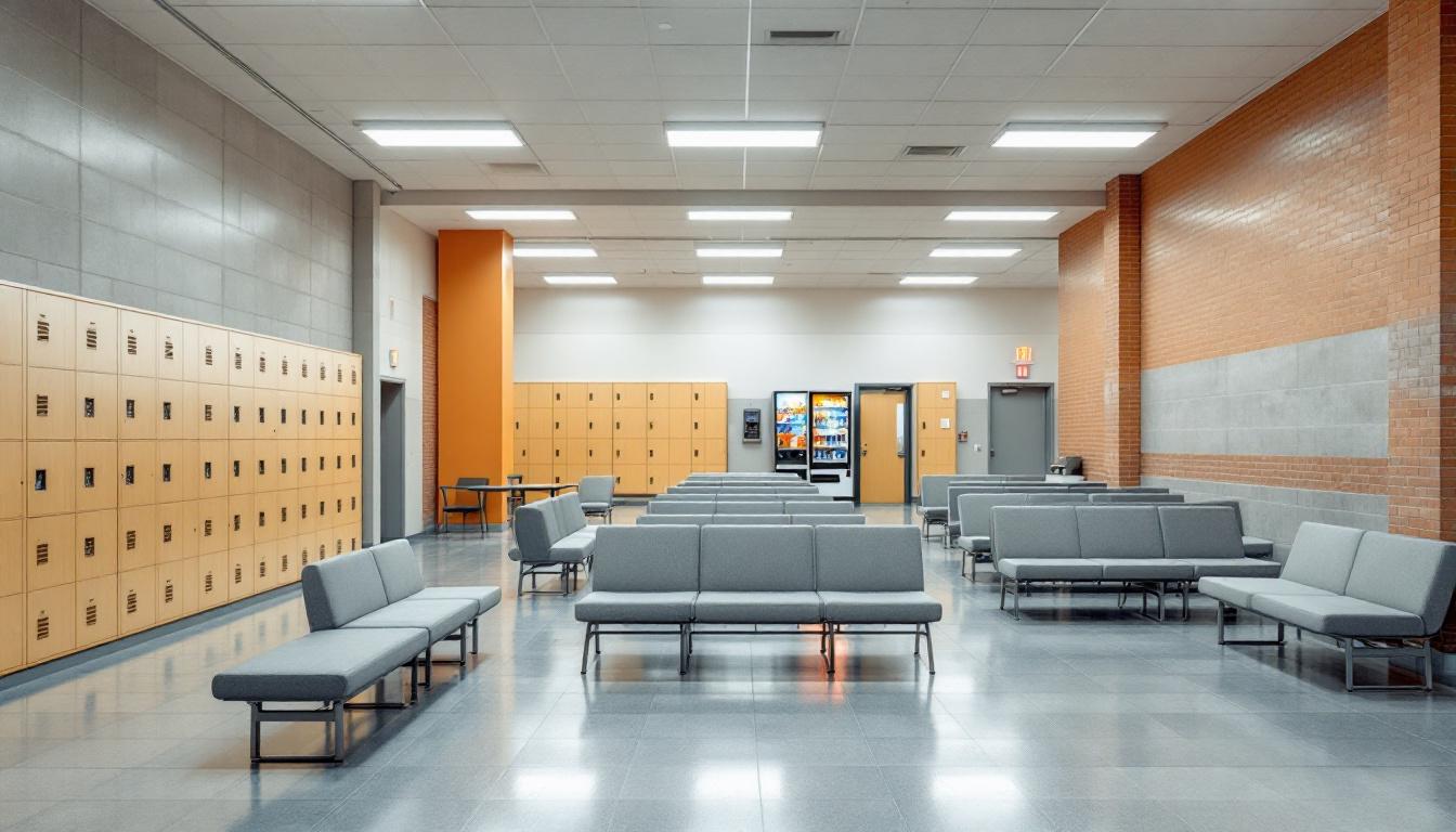 Visitation area at Central Michigan Correctional Facility