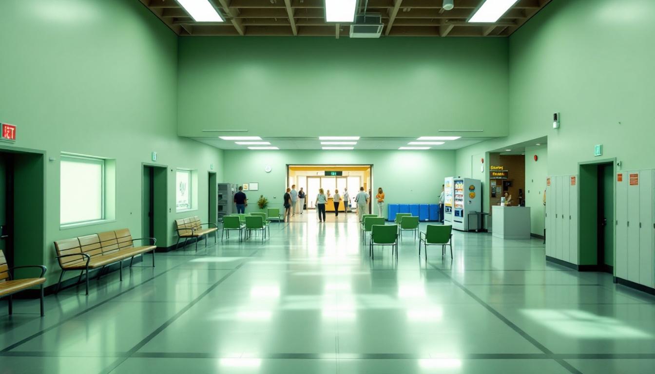 Visitation area at Clinton County Jail