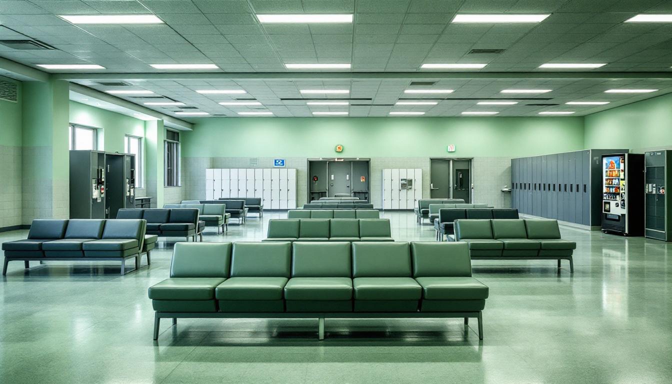 Visitation area at Kalamazoo County Sheriff's Office