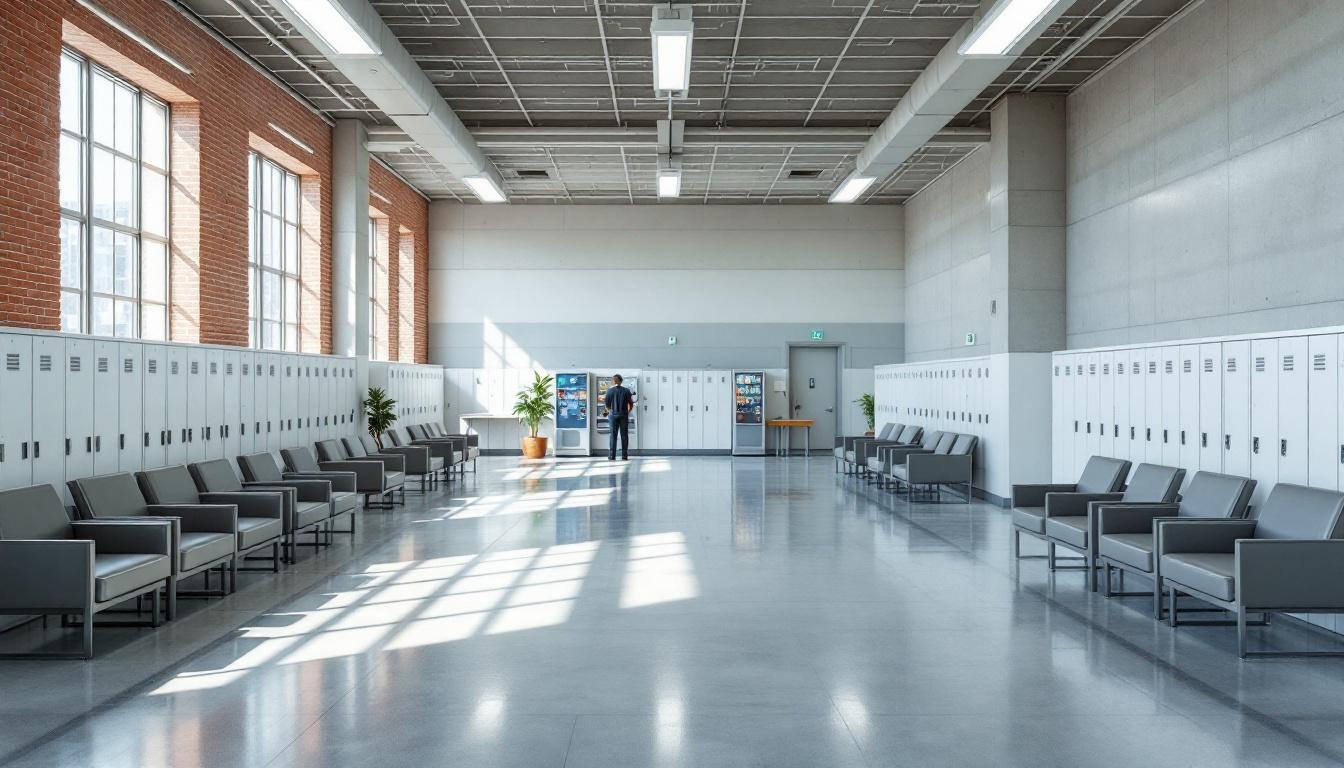 Visitation area at Berrien County Sheriff's Department